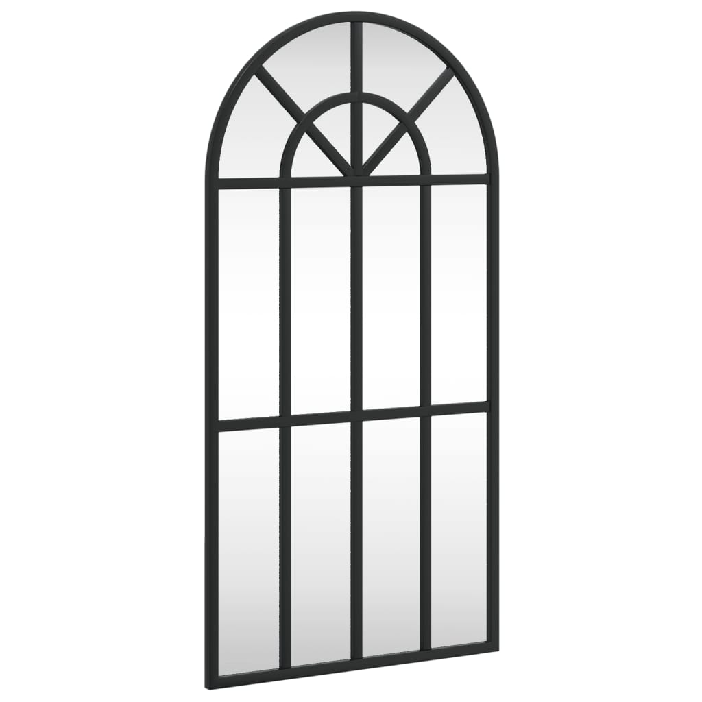 Vidaxx Wandspiegelbogen 30x60 cm Eisen schwarz