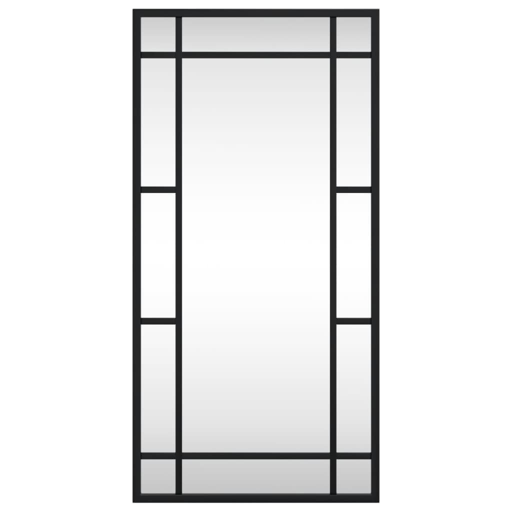 Vidaxx Wandspiegel rechteckig 30x60 cm Eisen schwarz