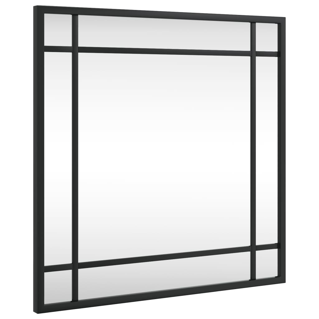 Vidaxx Wandspiegel quadratisch 40x40 cm Eisen schwarz