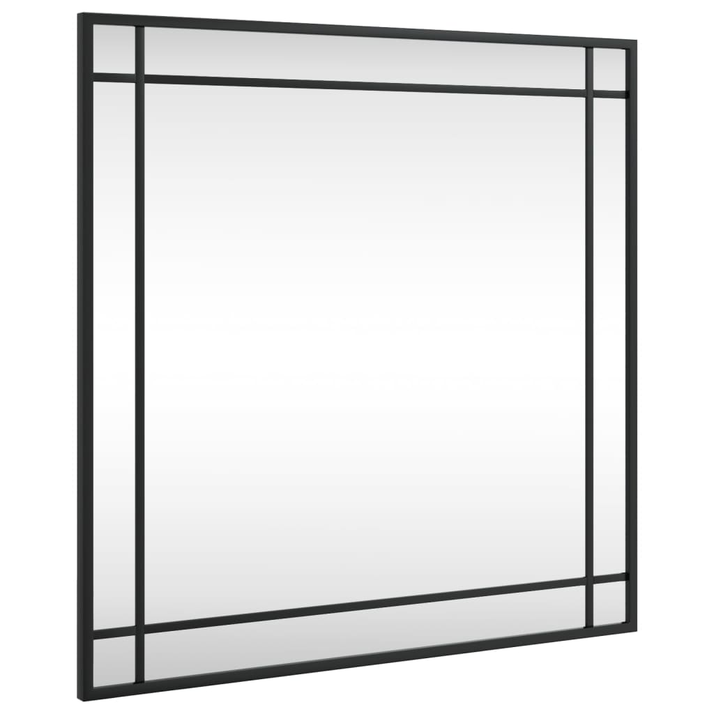 Vidaxx Wandspiegel quadratisch 60x60 cm Eisen schwarz
