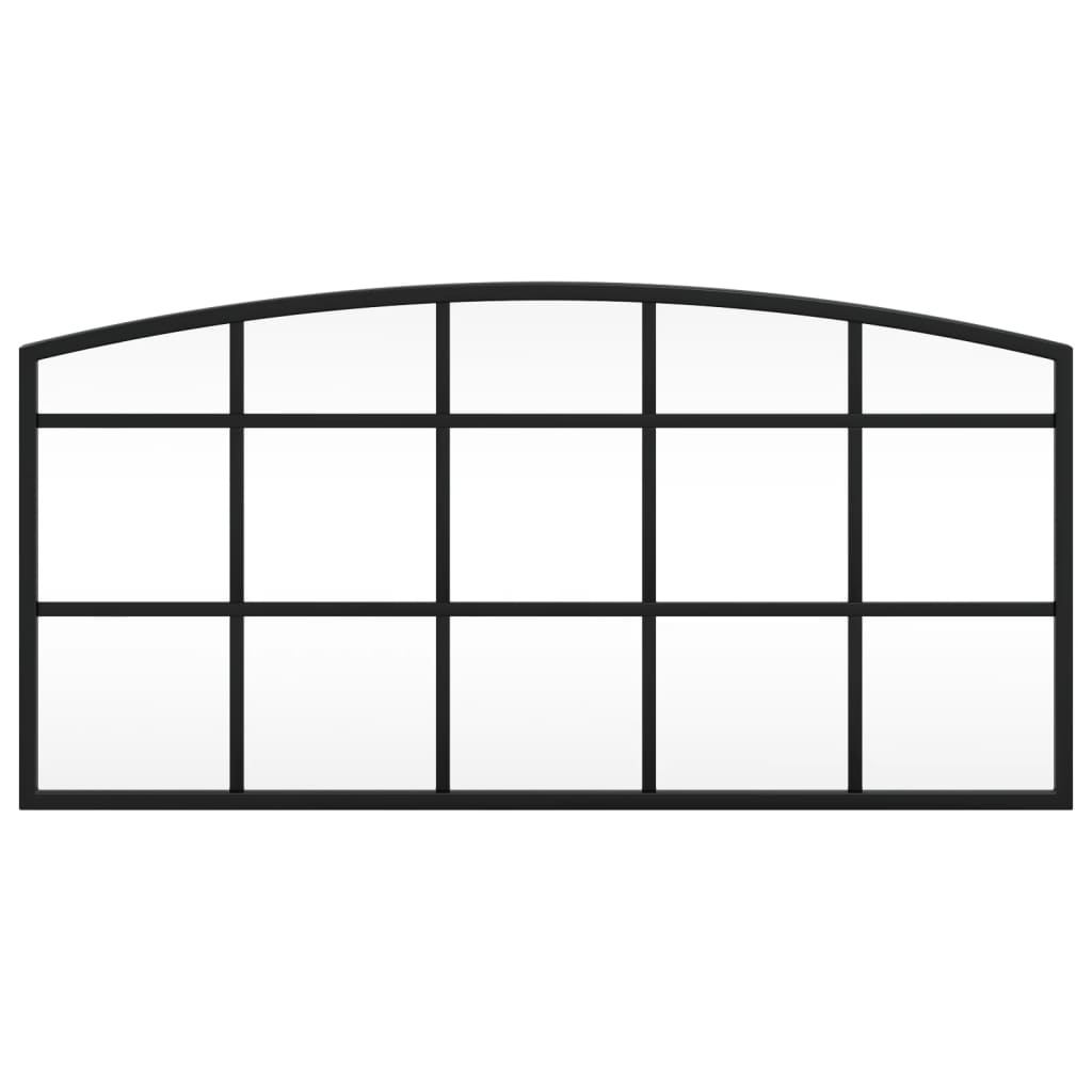 Vidaxx Wandspiegelbogen 60x30 cm Eisen schwarz