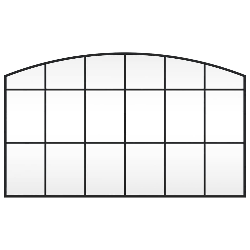 Vidaxx Wandspiegelbogen 100x60 cm Eisen schwarz