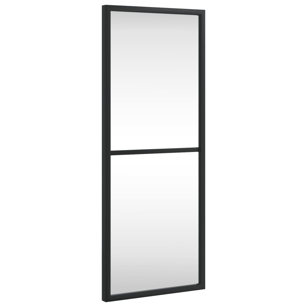 VidaXL Wandspiegel rechteckig 20x50 cm Eisen schwarz