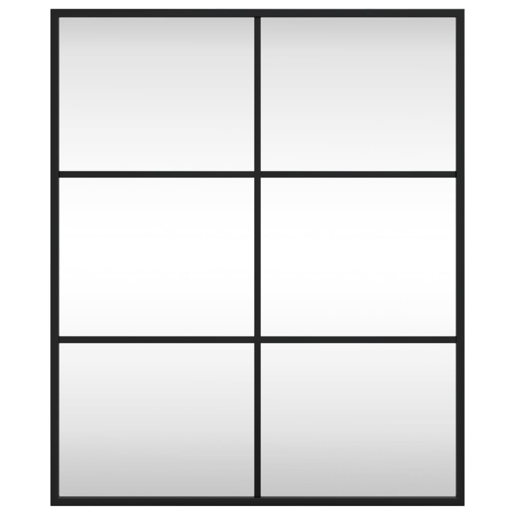 Vidaxx Wandspiegel rechteckig 50x60 cm Eisen schwarz
