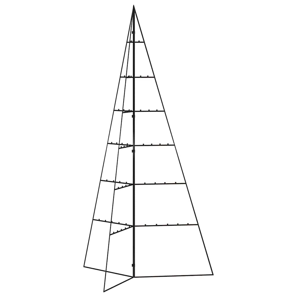 Vidaxl kerstdecoratie kerstboom 140 cm metaal zwart