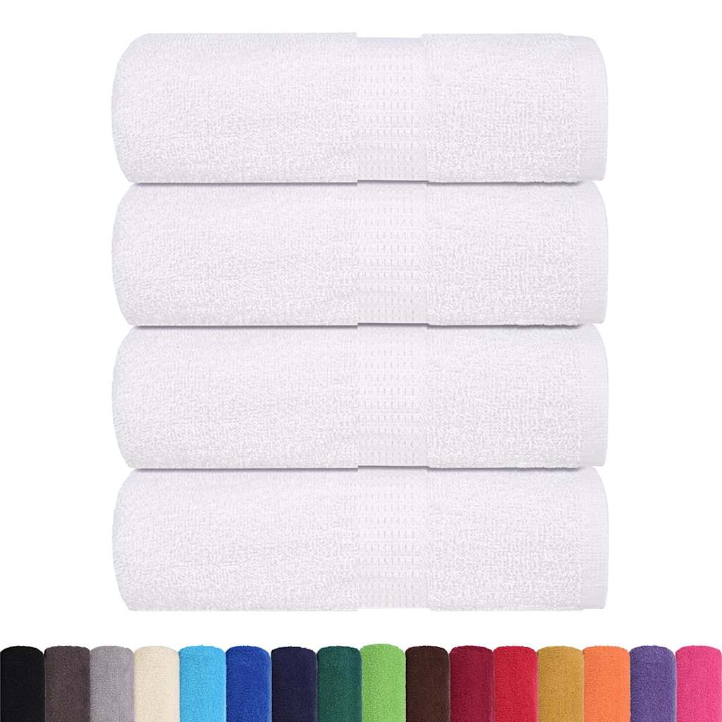 Vidaxx Gästehandtücher 4 Stück 30x50 cm 360 g m² 100 % Baumwolle weiß