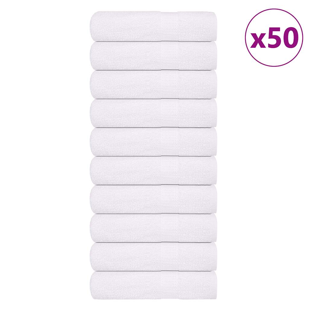 Vidaxx Handtücher 50 Stück 50x100 cm 360 g m² 100 % Baumwolle weiß