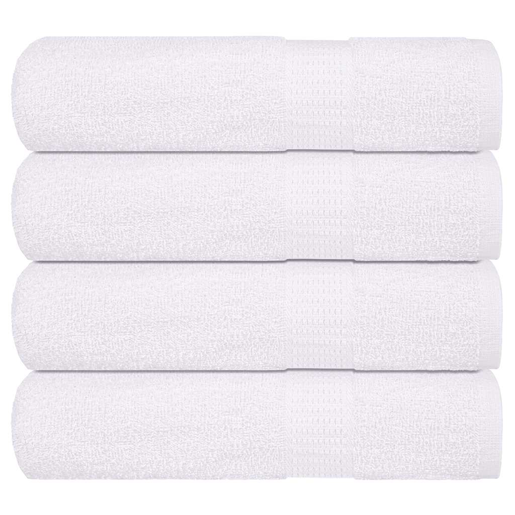 Vidaxx Badetücher 4 Stück 100x150 cm 360 g m² 100 % Baumwolle weiß