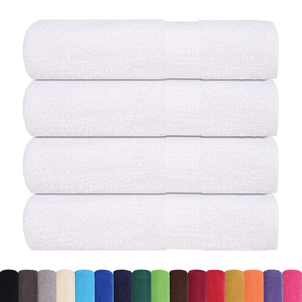 Vidaxx Badetücher 4 Stück 100x150 cm 360 g m² 100 % Baumwolle weiß