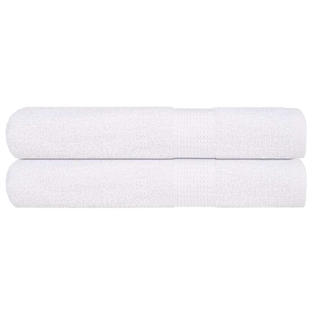 Vidaxx Saunatücher 2 Stück 80x200 cm 360 g m² 100 % Baumwolle weiß