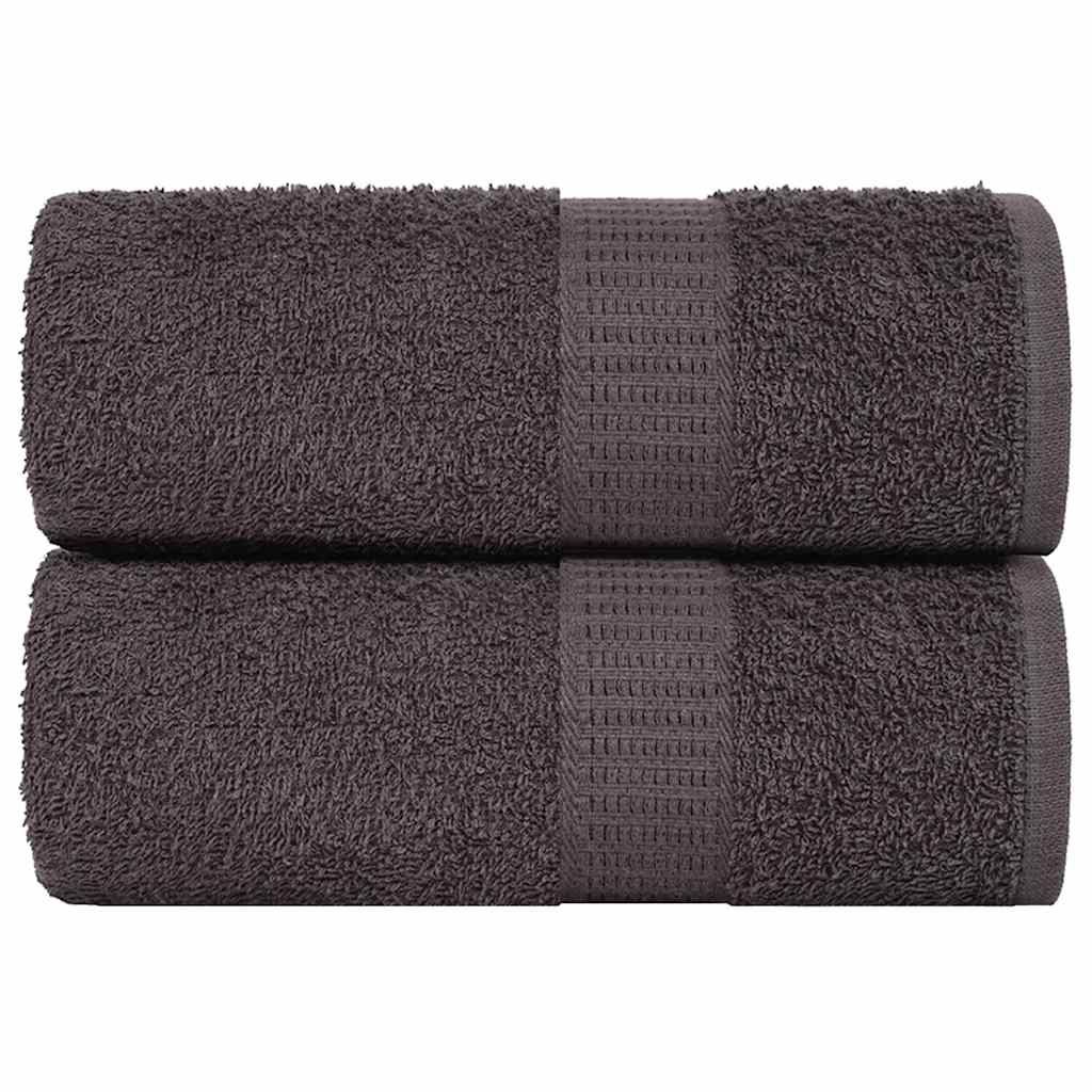 Vidaxx Waschlappen 2 Stück 15x21 cm 360 g m² 100 % Baumwolle Anthrazit