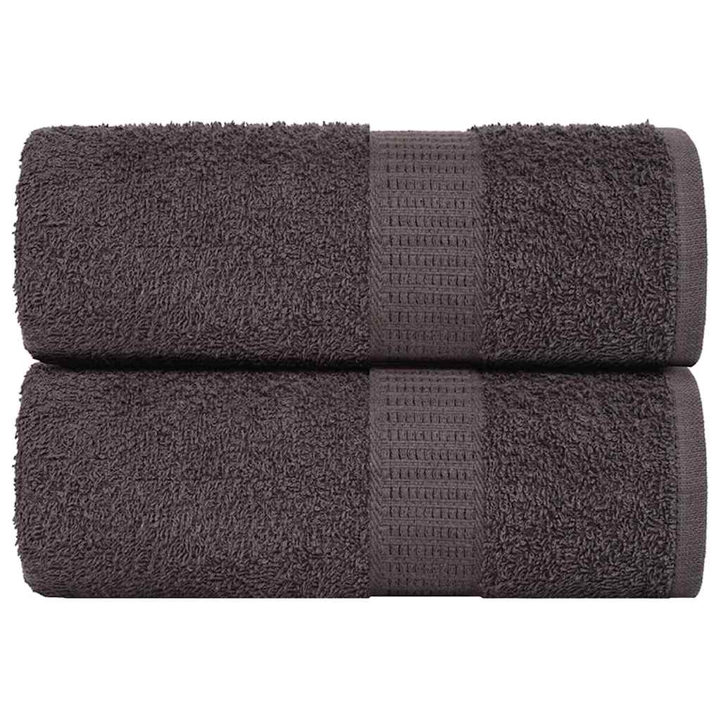 Vidaxx Waschlappen 2 Stück Frogn Anthrazit 30x30 cm 100 % Baumwolle