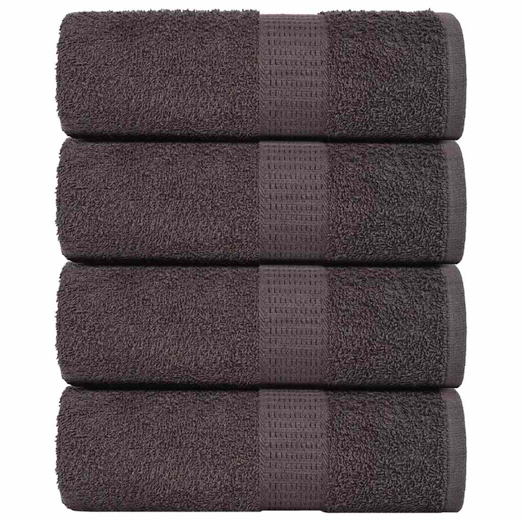 Vidaxx Waschlappen 4 Stück Frogn Anthrazit 30x30 cm 100 % Baumwolle
