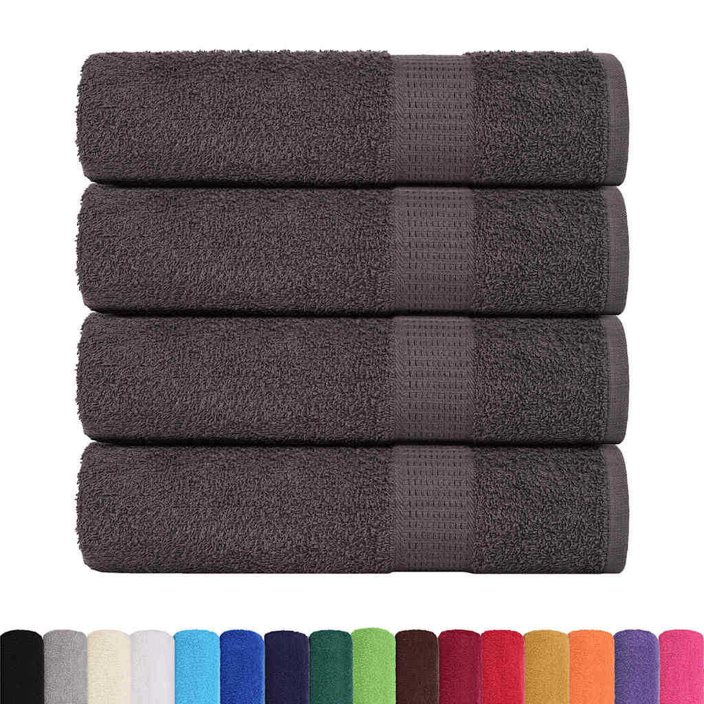 Vidaxx Duschtücher 4 Stück 70x140 cm 360 g m² 100 % Baumwolle Anthrazit
