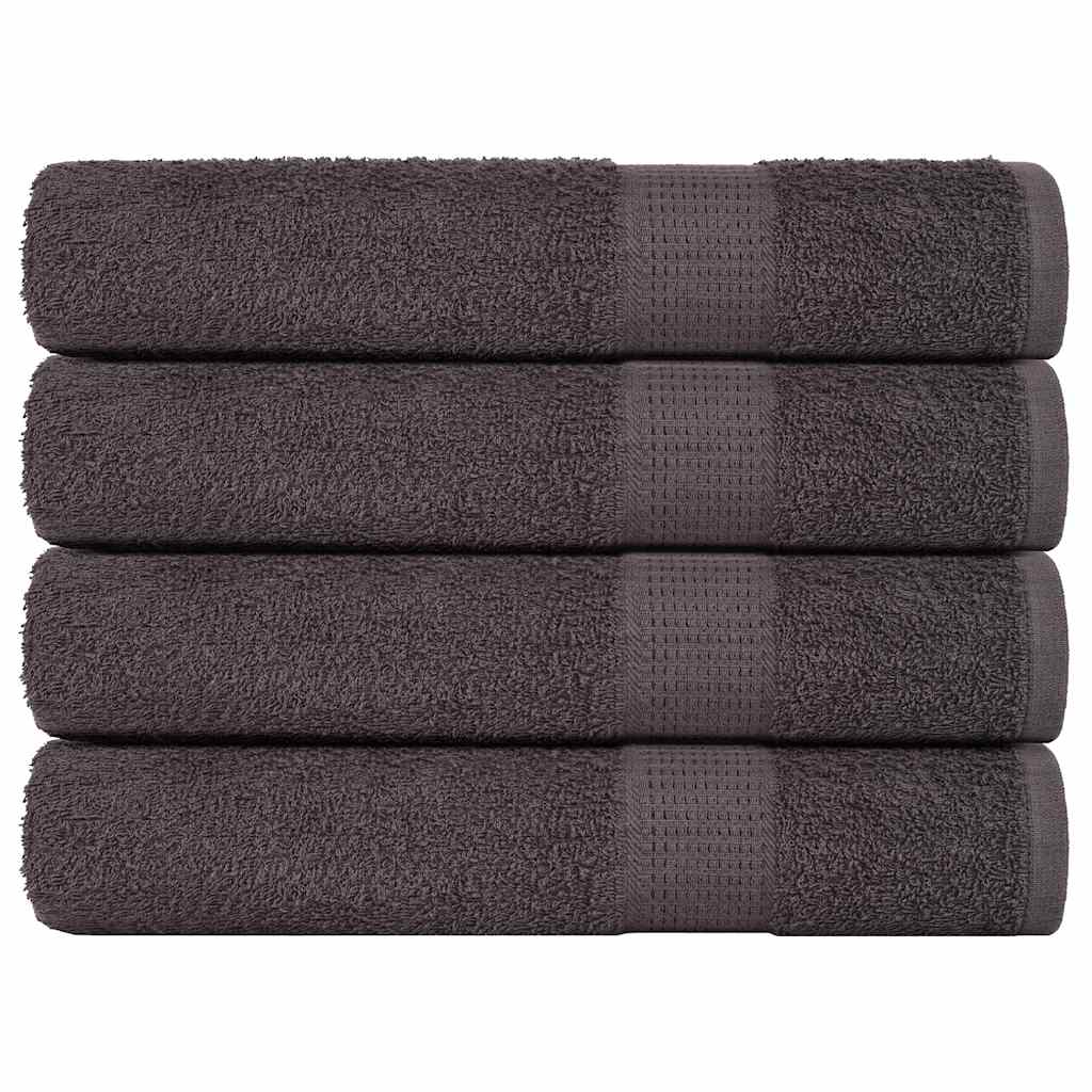 Vidaxx Handtücher 4 Stück 100x200cm 360 g m² 100% Baumwolle Anthrazit