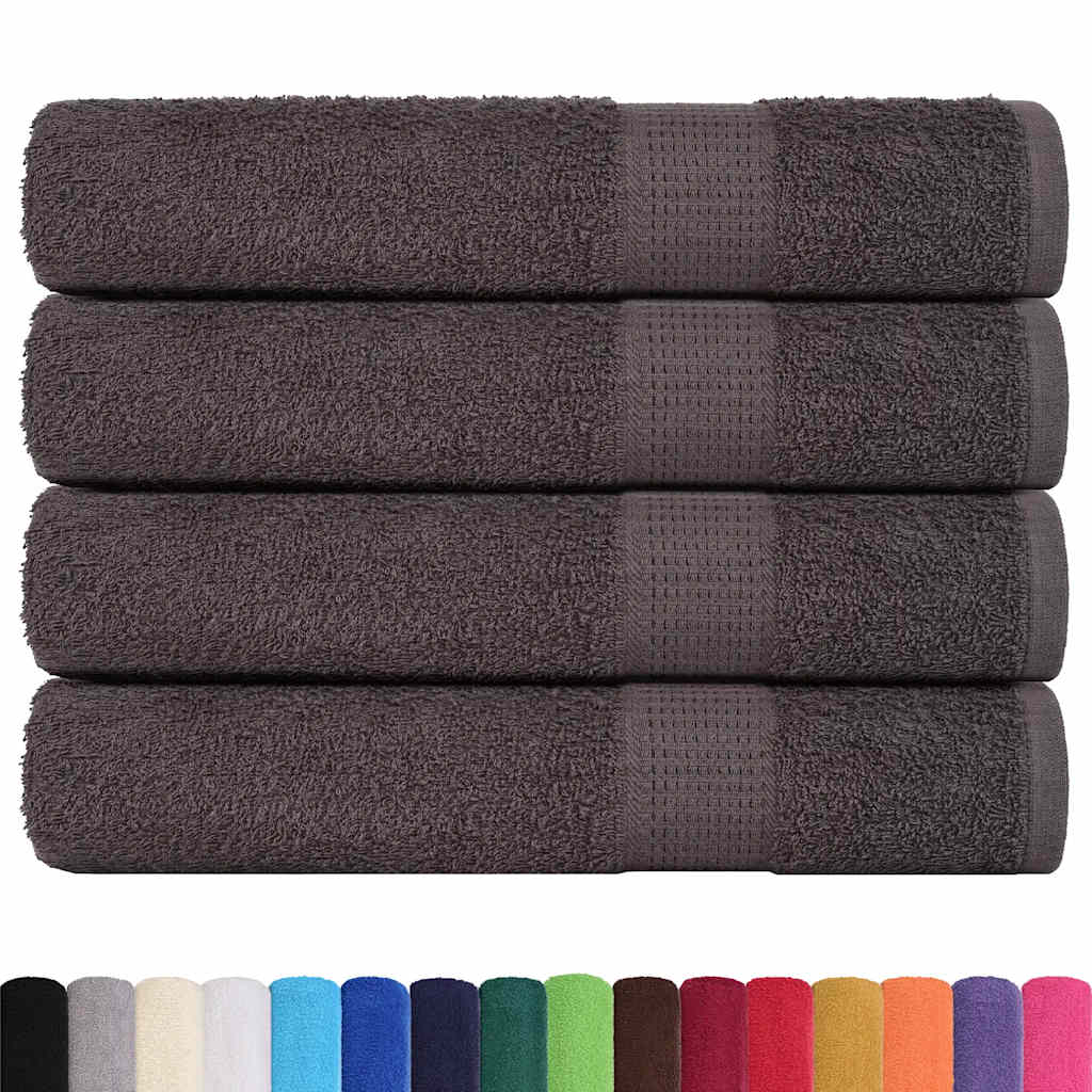 Vidaxx Handtücher 4 Stück 100x200cm 360 g m² 100% Baumwolle Anthrazit