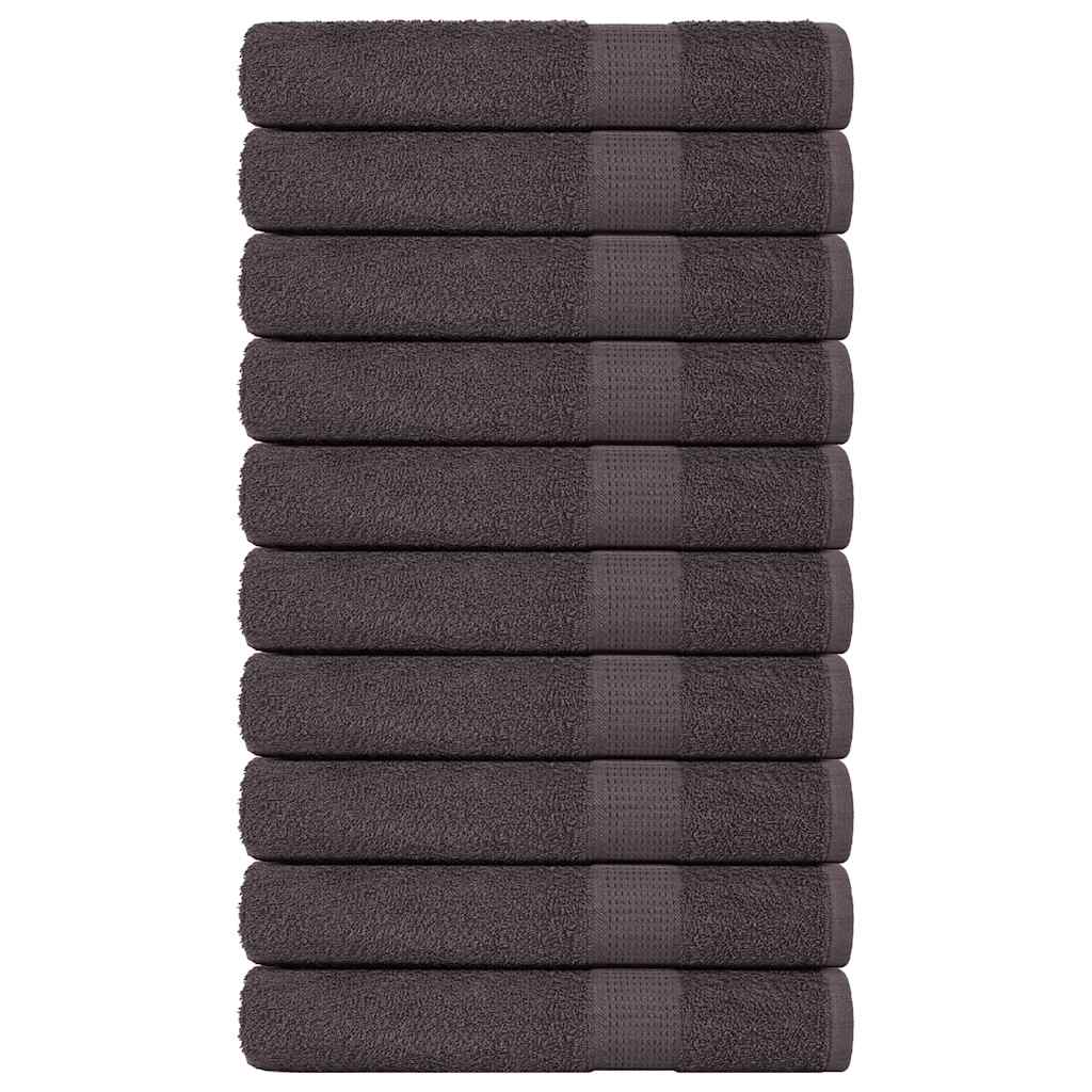 Vidaxx Handtücher 10 Stück 100x200cm 360g m² 100% Baumwolle Anthrazit