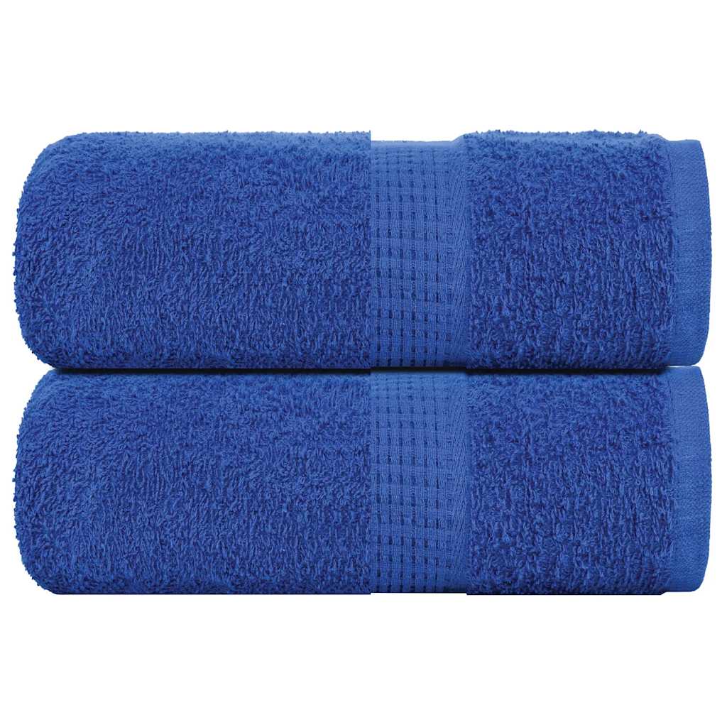 VidaXL Gästehandtücher 2 Stk. 30x50 cm 360 g m² 100 % Baumwolle Blau