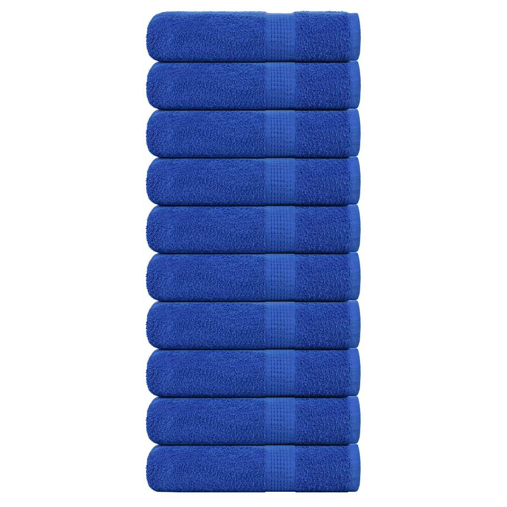 Vidaxx Handtücher 10 Stück 50x100 cm 360 g m² 100 % Baumwolle blau