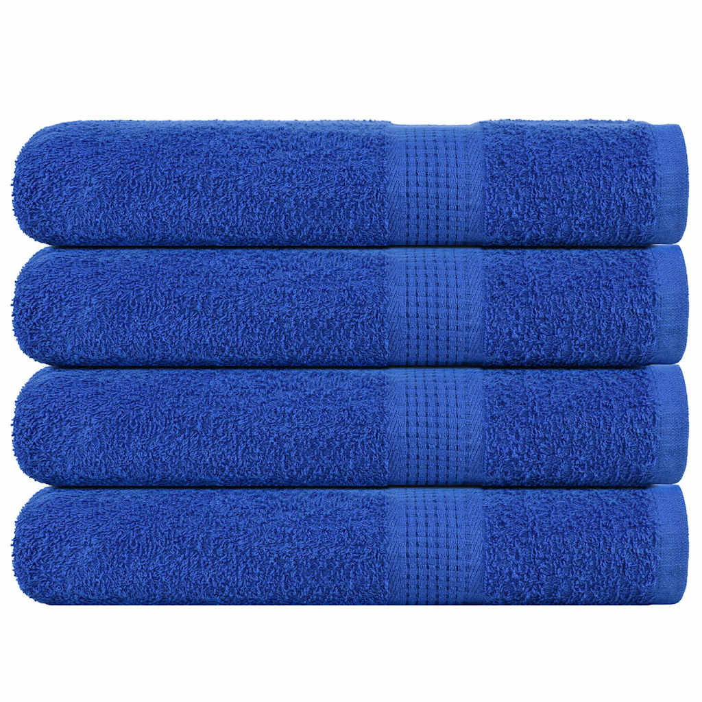 Vidaxx Saunatücher 4 Stück 80x200 cm 360 g m² 100 % Baumwolle blau