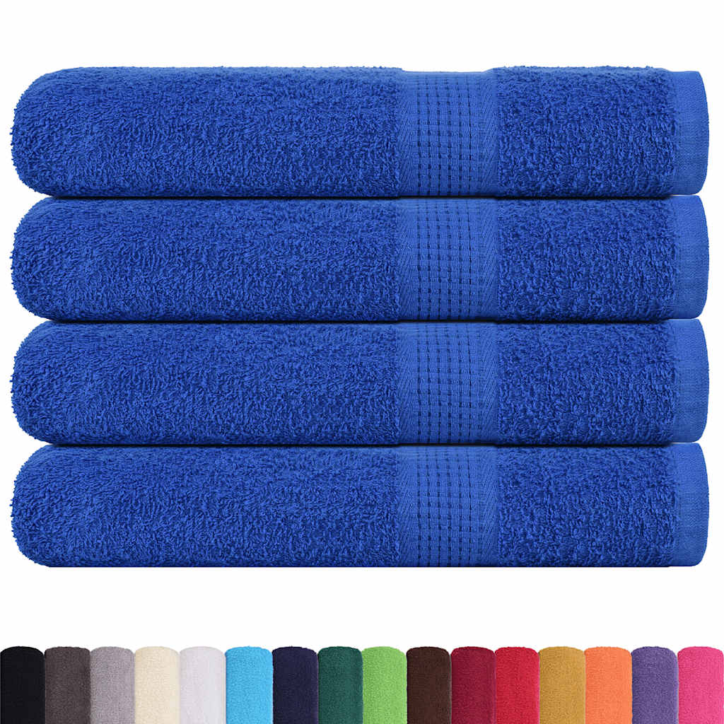 Vidaxx Saunatücher 4 Stück 80x200 cm 360 g m² 100 % Baumwolle blau