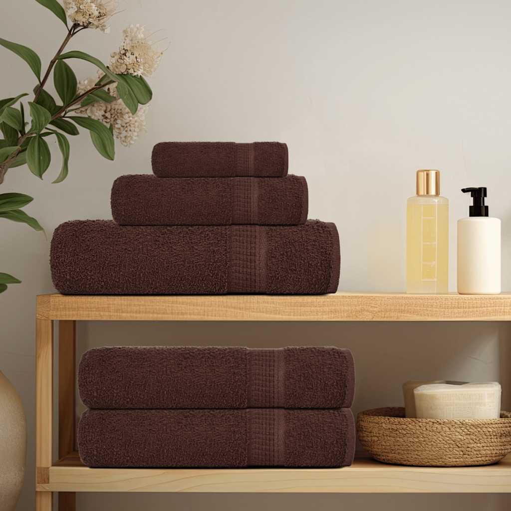 Vidaxx Handtücher 2 Stück 50x100 cm 360 g m² 100 % Baumwolle braun