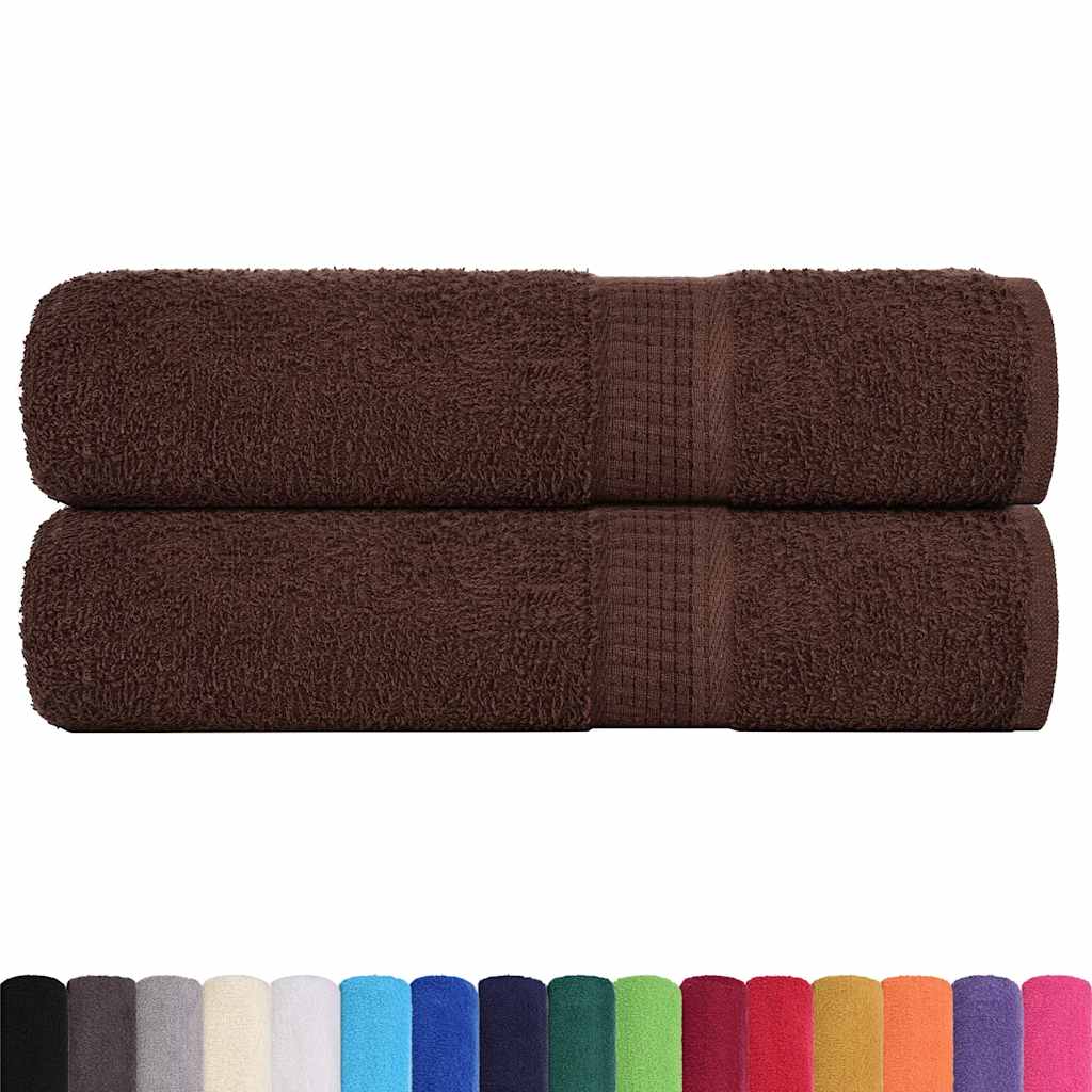 Vidaxx Duschtücher 2 Stück 70x140 cm 360 g m² 100 % Baumwolle braun