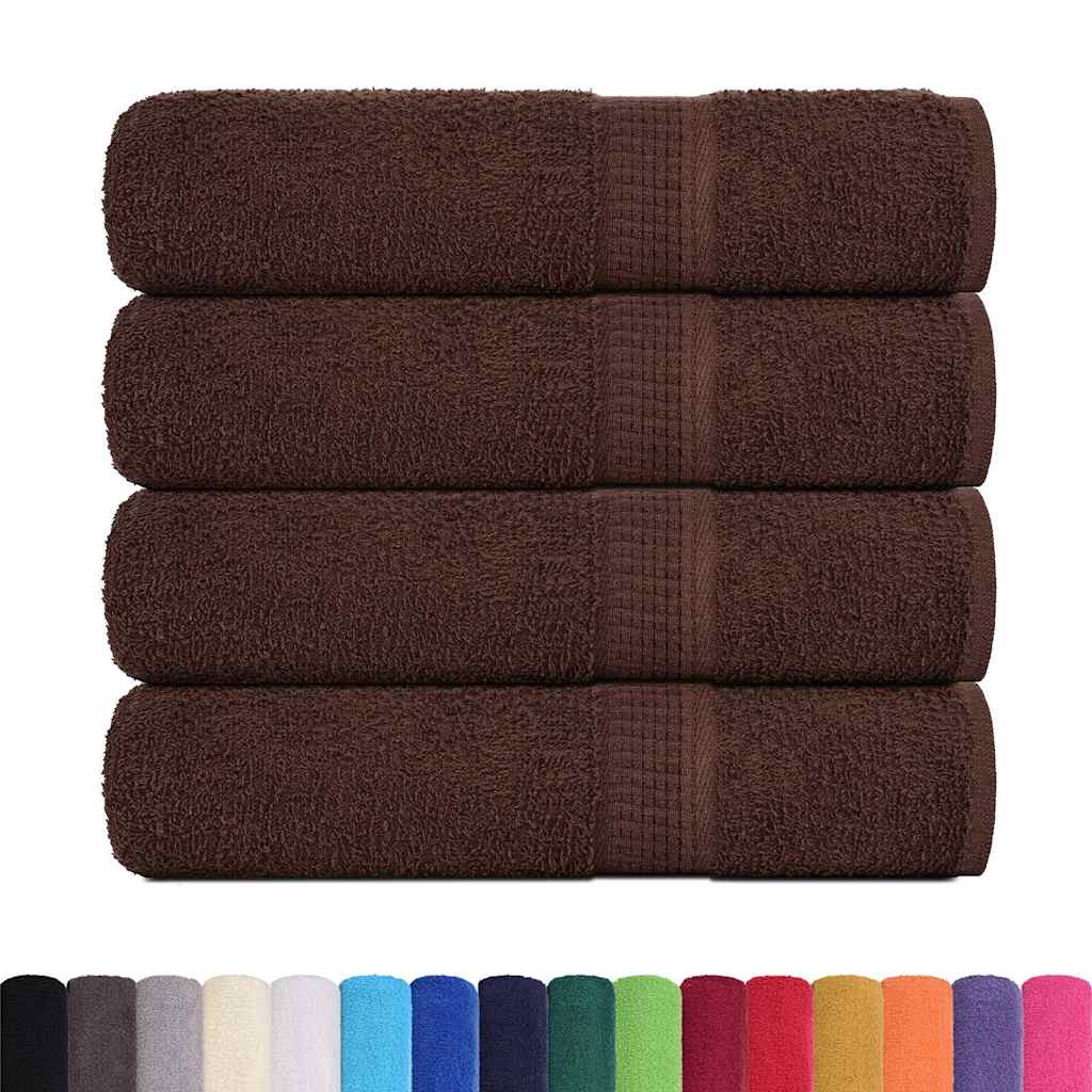 Vidaxx Duschtücher 4 Stück 70x140 cm 360 g m² 100 % Baumwolle braun