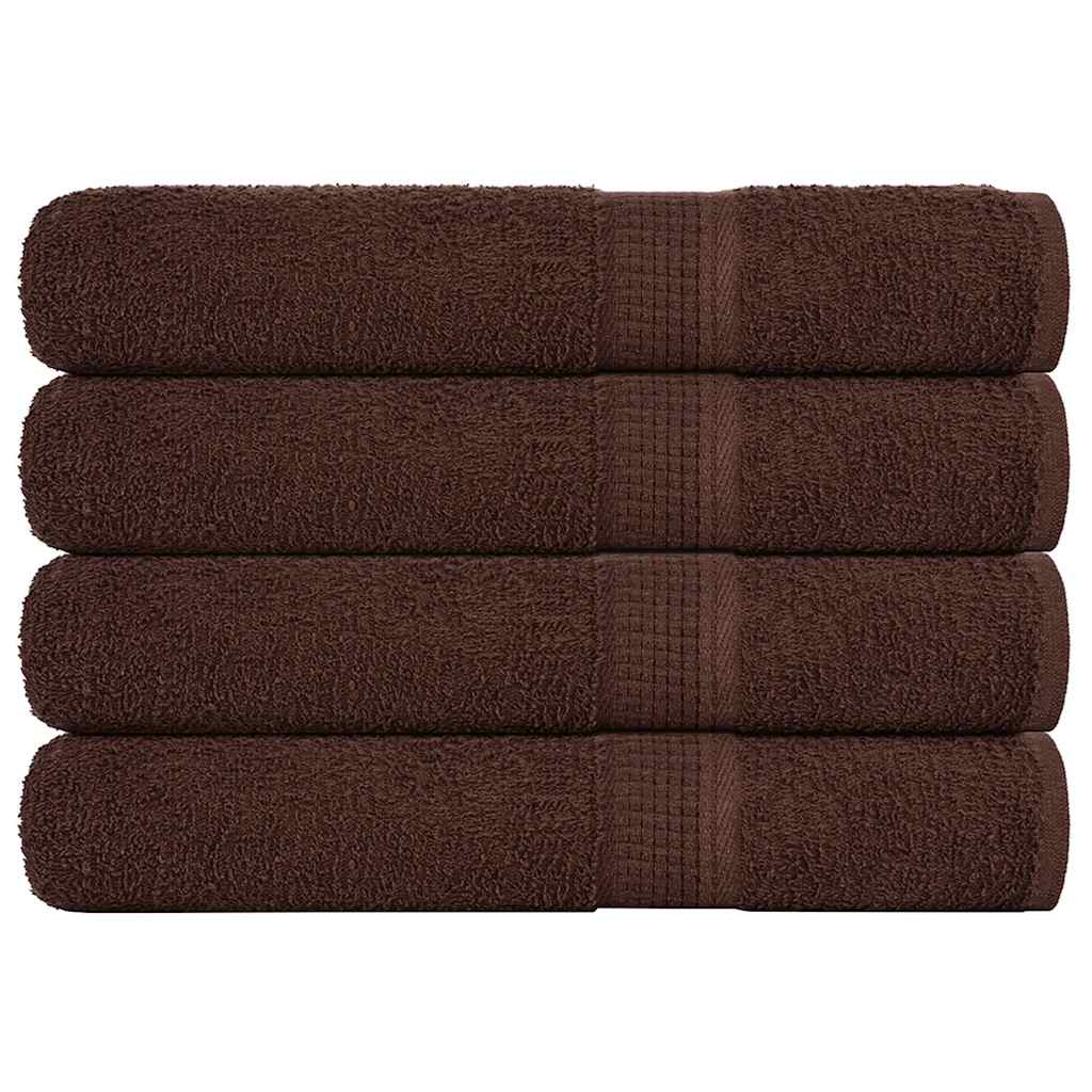 Vidaxx Saunatücher 4 Stück 80x200 cm 360 g m² 100 % Baumwolle braun