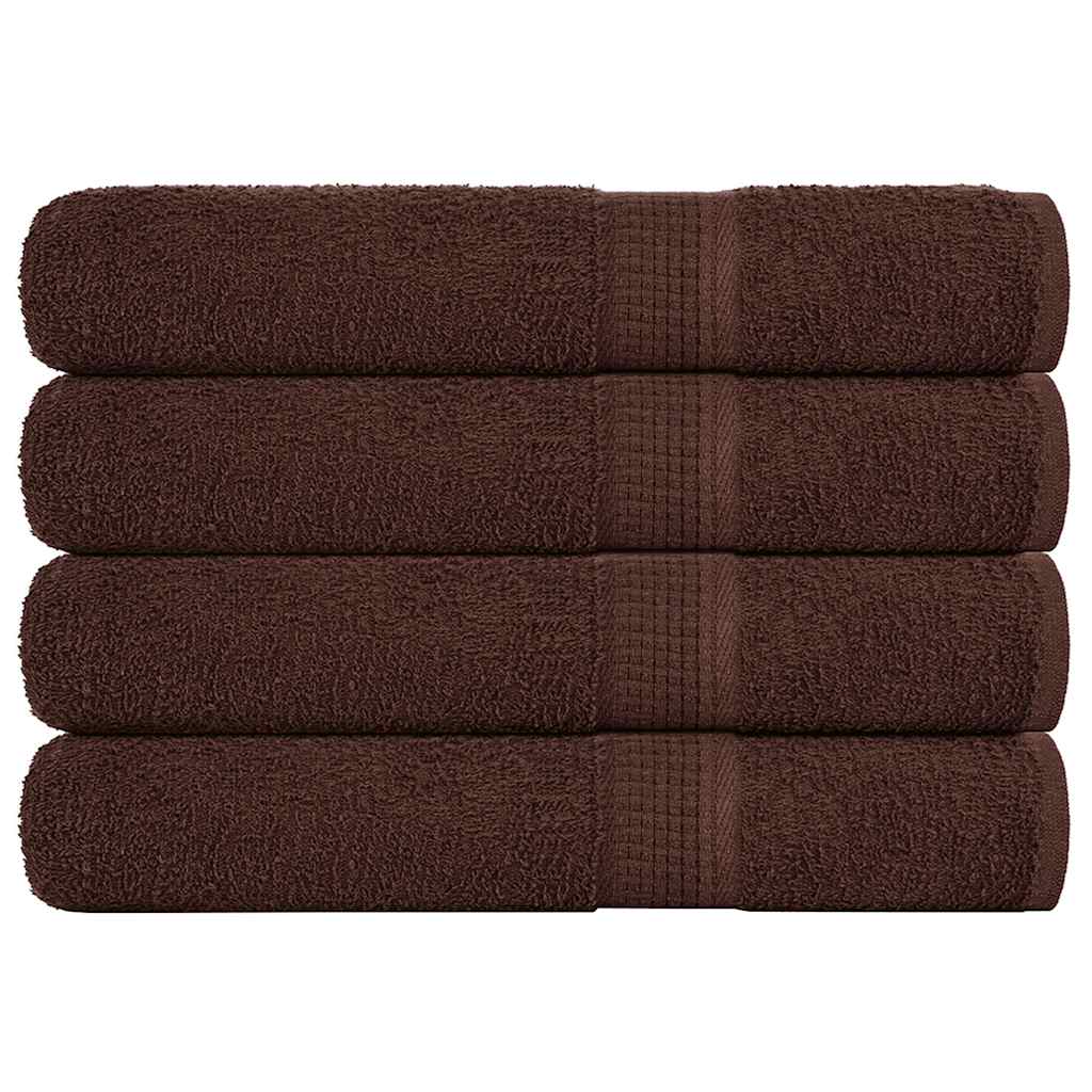 Vidaxx Handtücher 4 Stück 100x200 cm 360 g m² 100 % Baumwolle braun