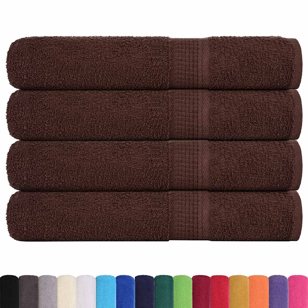 Vidaxx Handtücher 4 Stück 100x200 cm 360 g m² 100 % Baumwolle braun