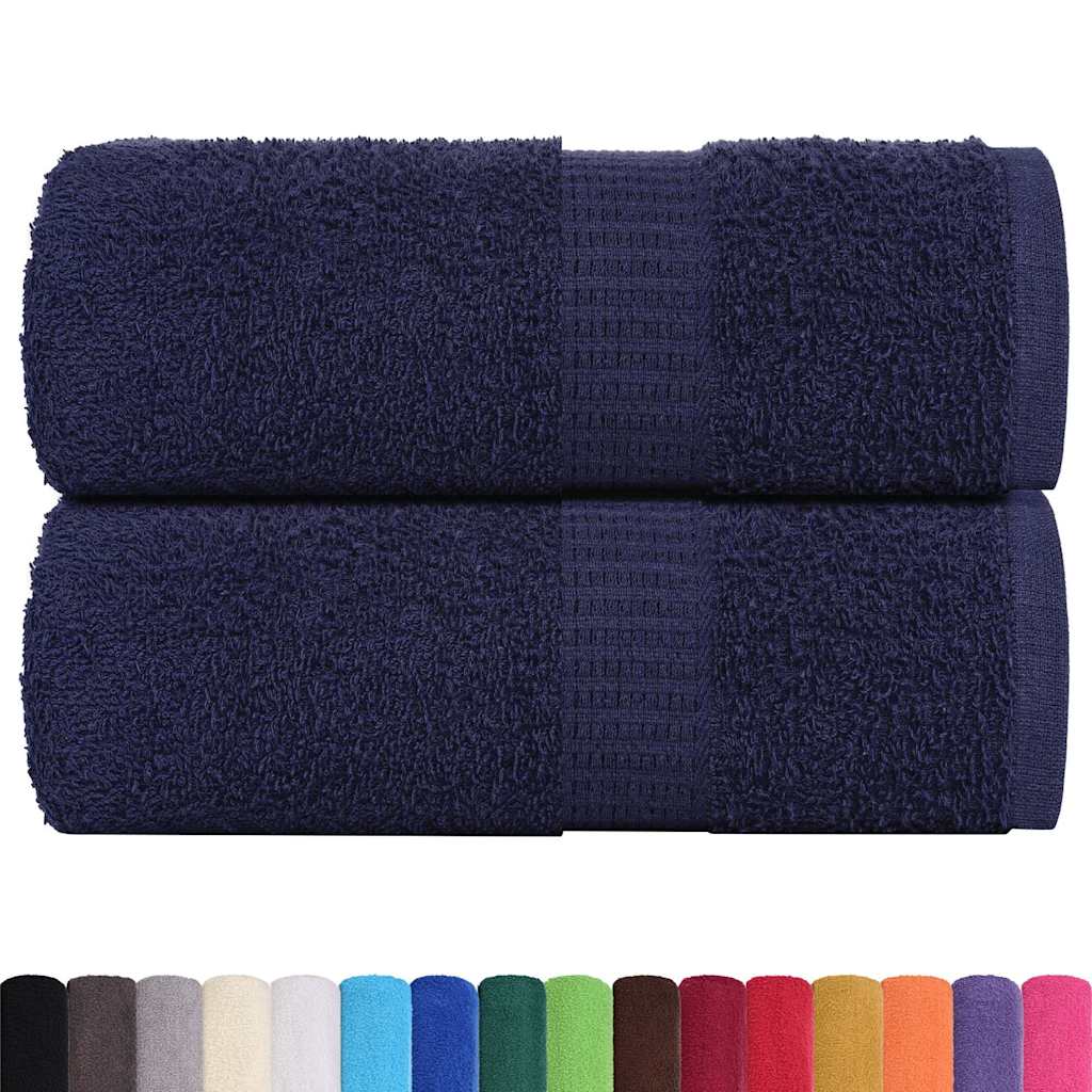Vidaxx Waschlappen 2 Stück Frosch Marineblau 30x30 cm 100 % Baumwolle