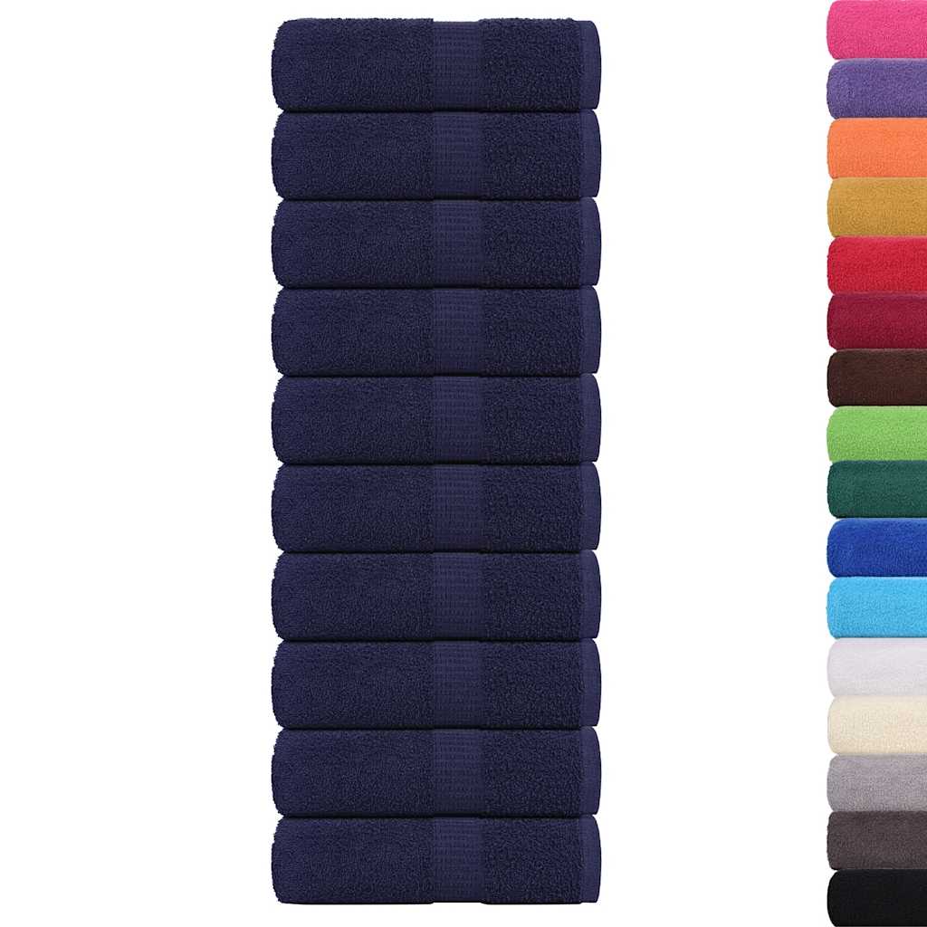 Vidaxx Waschlappen 10 Stück Frosch Marineblau 30x30 cm 100 % Baumwolle