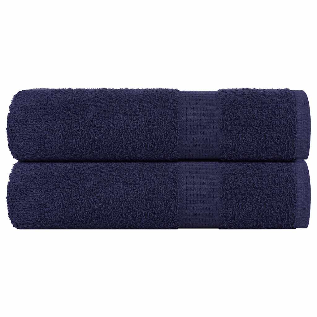 Vidaxx Handtücher 2 Stück 50x100 cm 360 g m² 100 % Baumwolle Marineblau