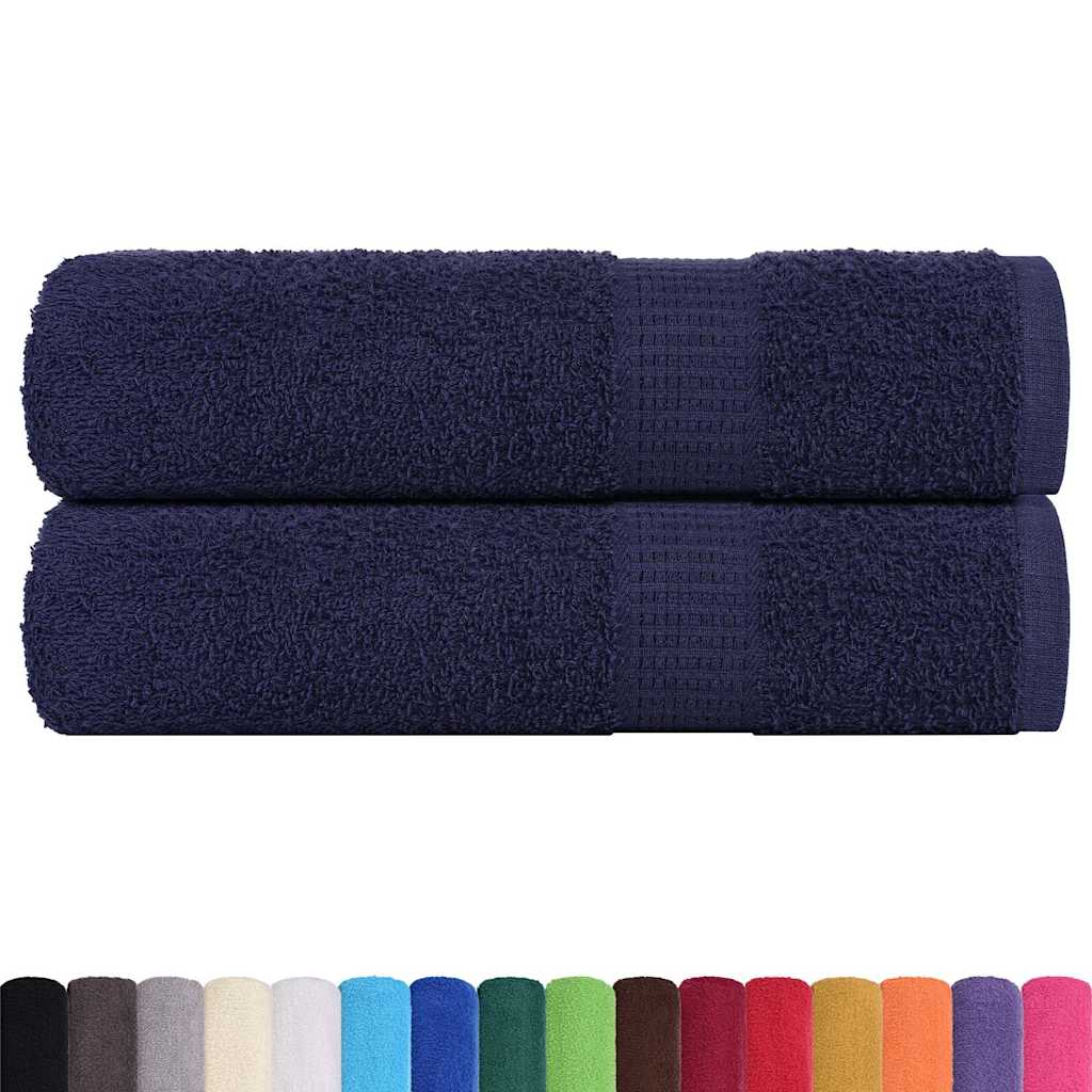 Vidaxx Handtücher 2 Stück 50x100 cm 360 g m² 100 % Baumwolle Marineblau