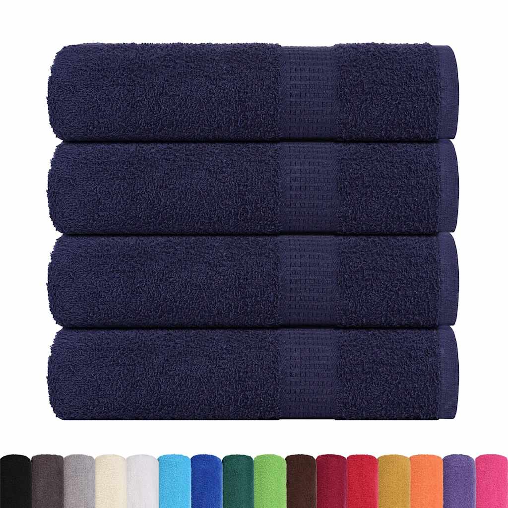 Vidaxx Duschtücher 4 Stück 70x140cm 360 g m² 100 % Baumwolle Marineblau