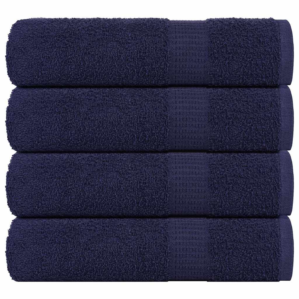 Vidaxx Badetücher 4 Stück 100x150 cm 360 g m² 100 % Baumwolle Marineblau