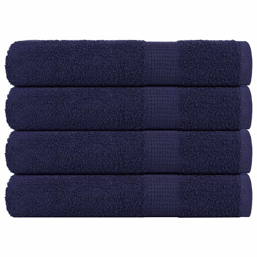 Vidaxx Saunatücher 4 Stück 80x200 cm 360 g m² 100 % Baumwolle Marineblau