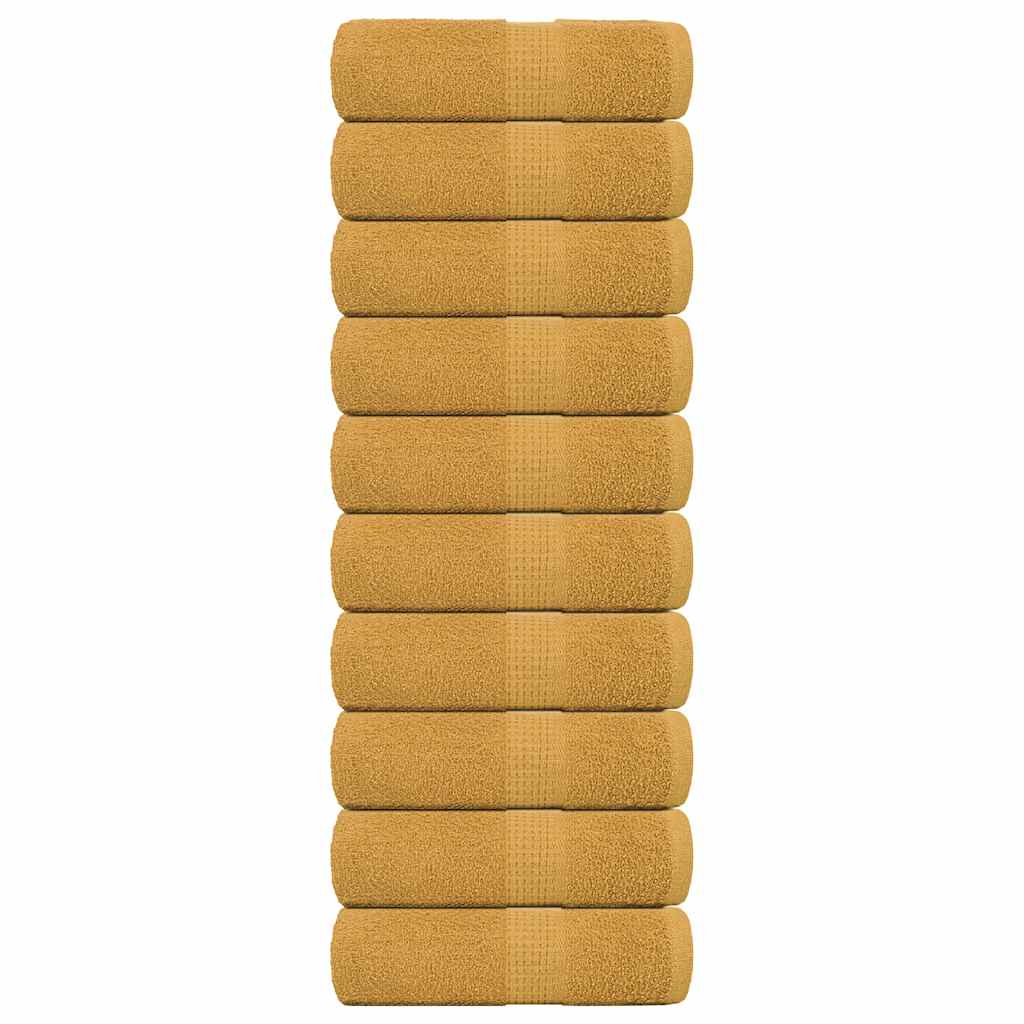 Vidaxx Waschlappen 10 Stück Frogn Gold 30x30 cm 100 % Baumwolle