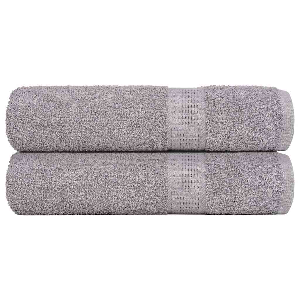 Vidaxx Handtücher 2 Stück 50x100 cm 360 g m² 100 % Baumwolle grau