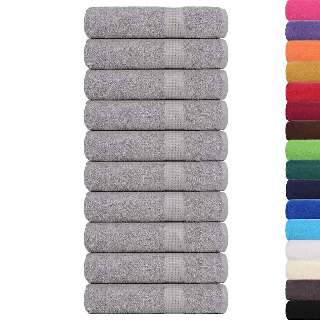 Vidaxx Duschtücher 10 Stück 70x140 cm 360 g m² 100 % Baumwolle grau