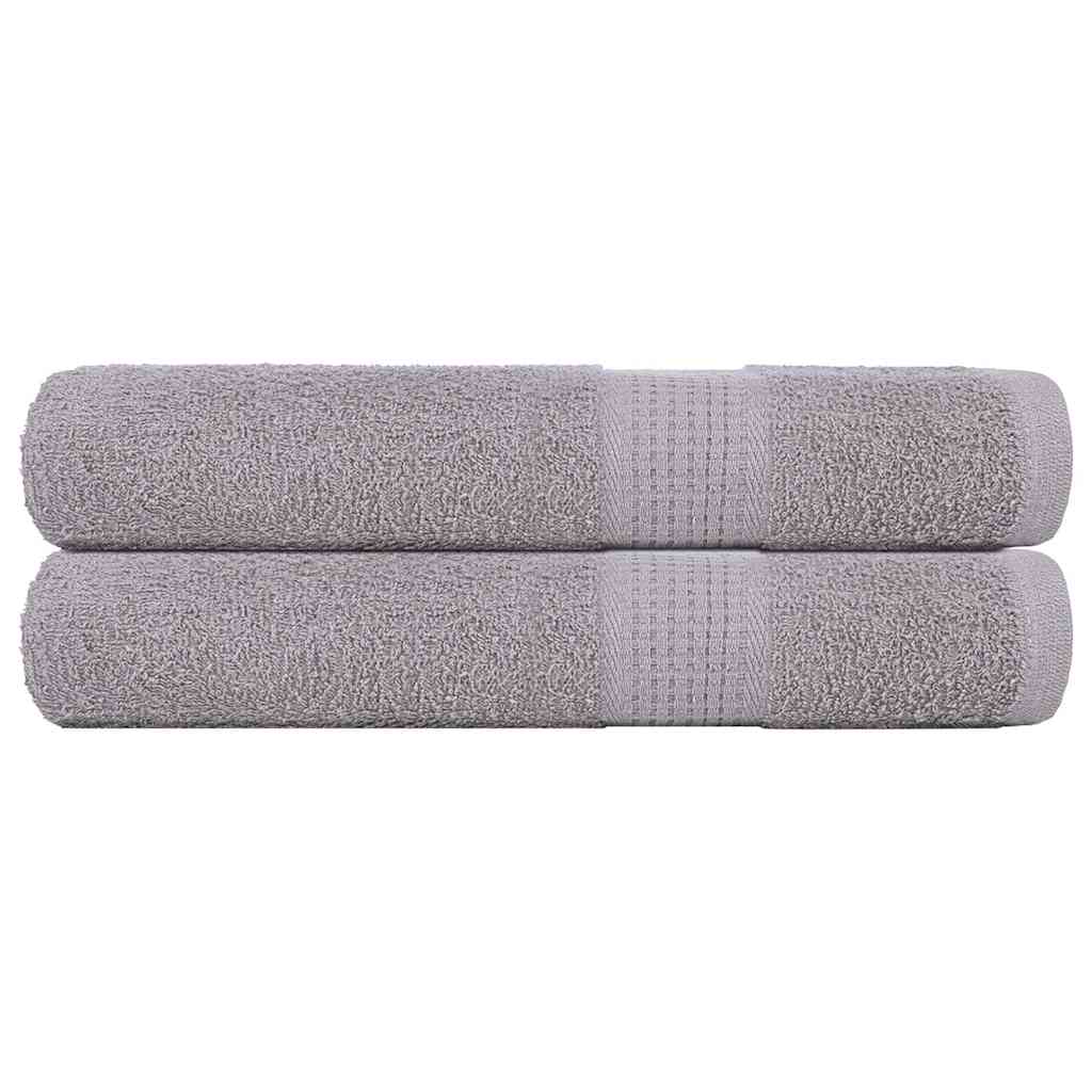 Vidaxx Handtücher 2 Stück 100x200 cm 360 g m² 100 % Baumwolle grau