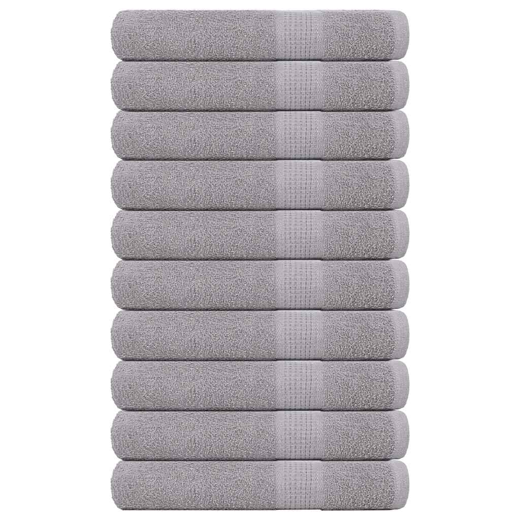 Vidaxx Handtücher Frogn 10 Stück 100x200 cm 360 g m² grau