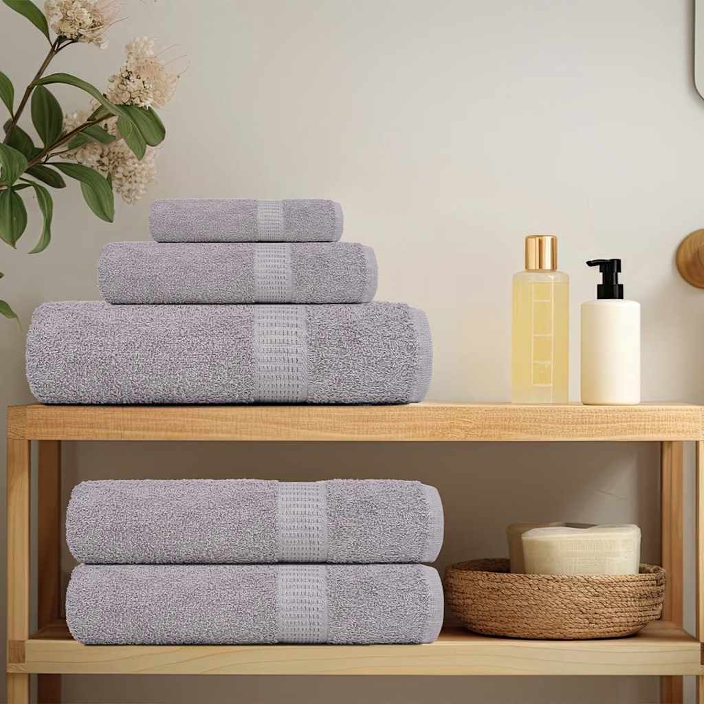 Vidaxx Handtücher Frogn 10 Stück 100x200 cm 360 g m² grau