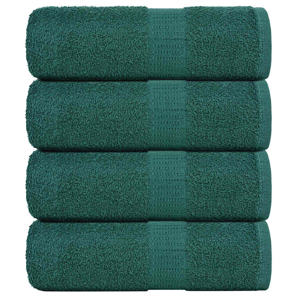Vidaxx Seifentücher 4 Stück 30x30 cm 360 g m² 100 % Baumwolle grün