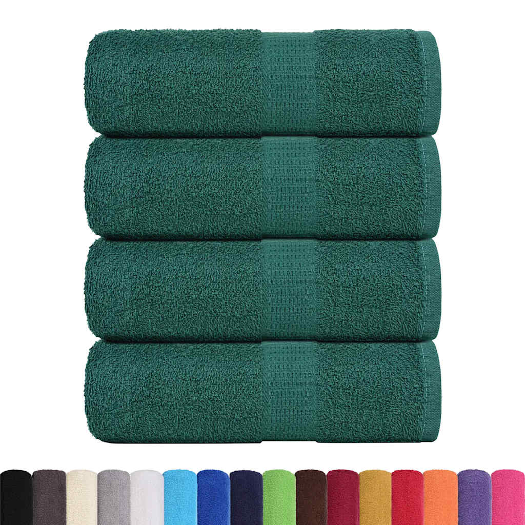 Vidaxx Seifentücher 4 Stück 30x30 cm 360 g m² 100 % Baumwolle grün