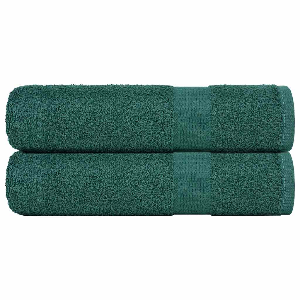 Vidaxx Handtücher 2 Stück 50x100 cm 360 g m² 100 % Baumwolle grün