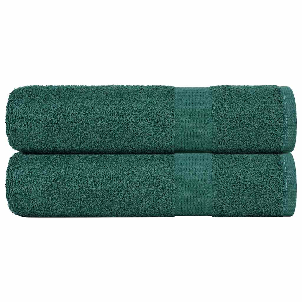 Vidaxx Duschtücher 2 Stück 70x140 cm 360 g m² 100 % Baumwolle grün