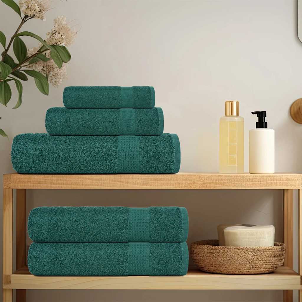 Vidaxx Duschtücher 2 Stück 70x140 cm 360 g m² 100 % Baumwolle grün