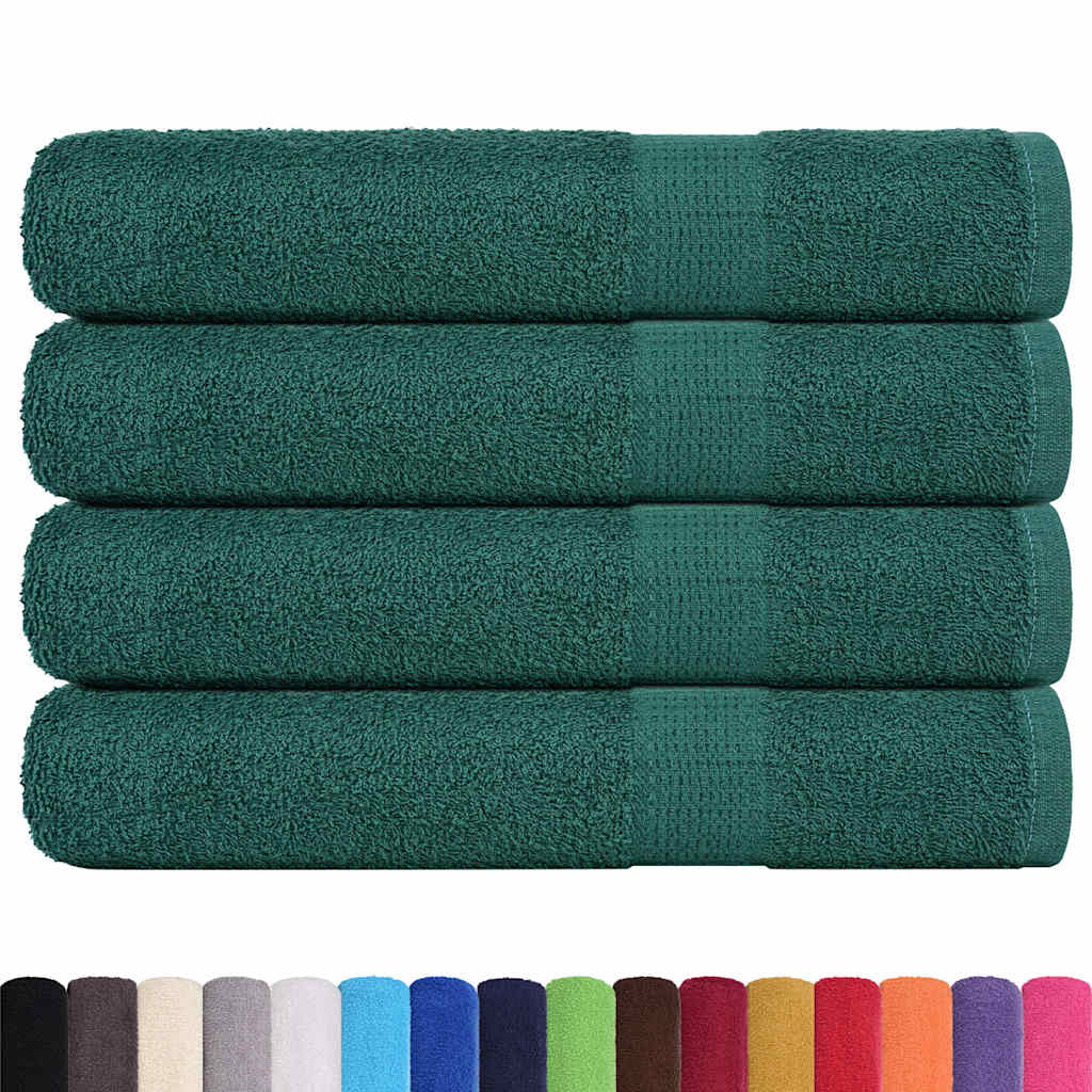 Vidaxx Handtücher 4 Stück 100x200 cm 360 g m² 100 % Baumwolle grün